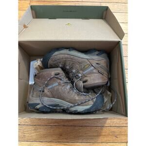 KEEN Targhee II Mid WP Women’s 6 Slate Black Flint Stone Waterproof Hiking Boots